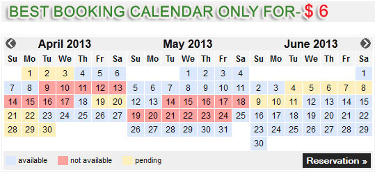 booking calendar new